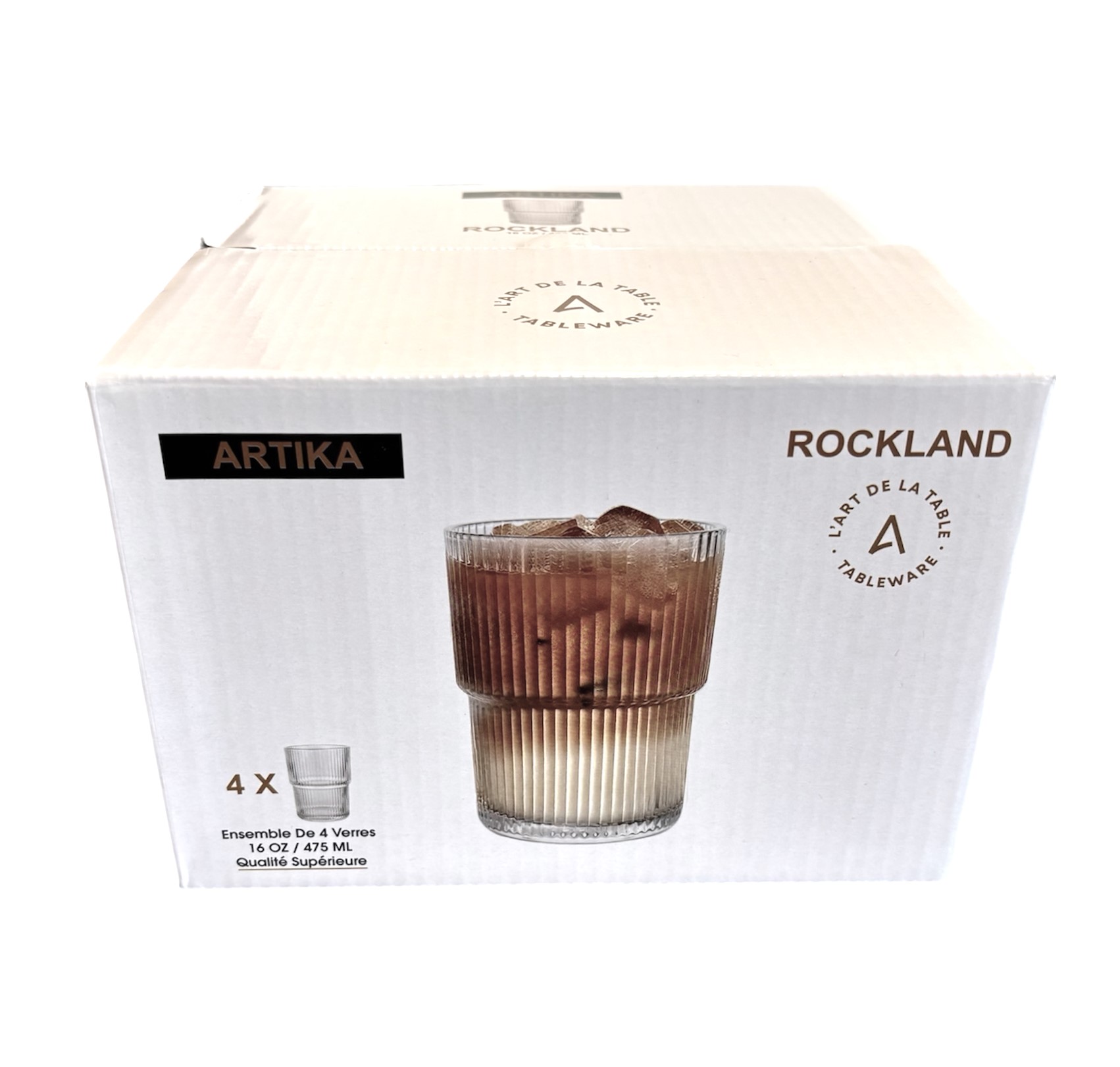 Artika Rockland 4 Pk Tumbler (16 Oz /475 Ml)