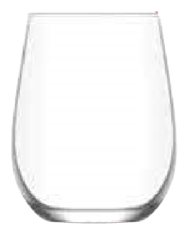 Gaia 6 Pk 12 1/4 Oz Stemless Glass