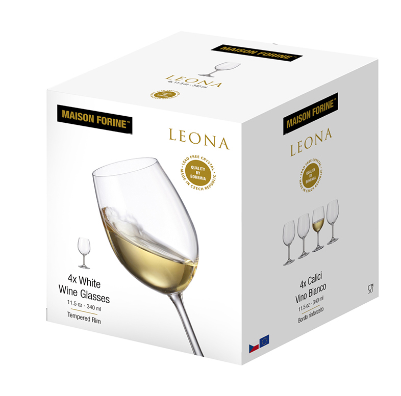 Leona Crystalline 340 Ml Wine Glass 4 PK