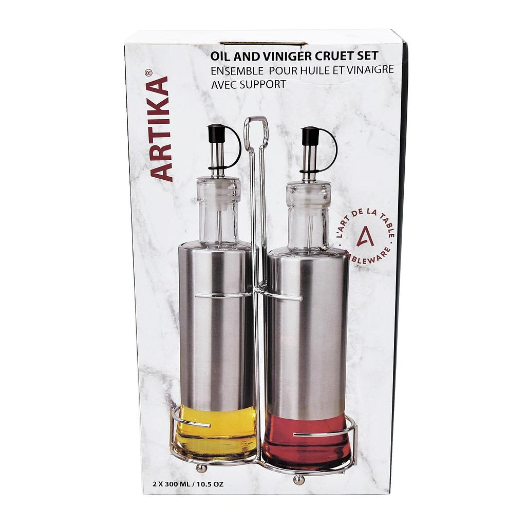 2 Pk Oil And Vinegar Bottles 300 Ml