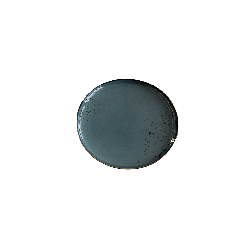 "Terra" 7.25" Round Plate Dap-New Blue
