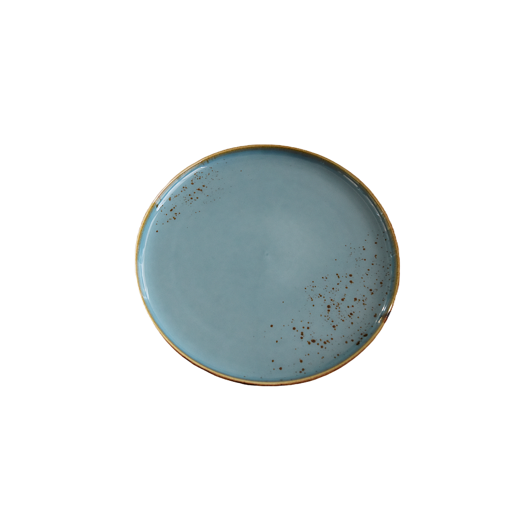 "Terra" Assiette Ronde 9.5'' Dap-Bleu