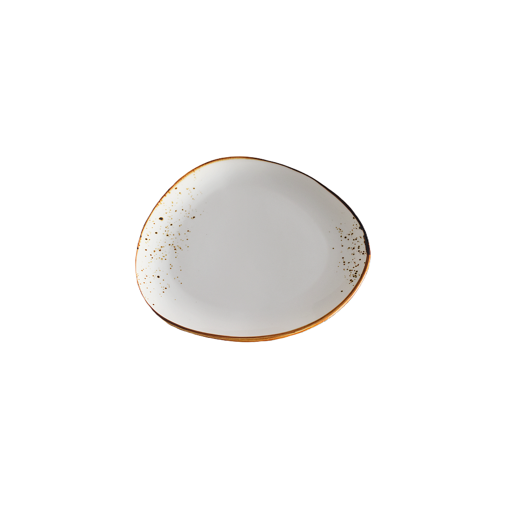 "Terra" 8.5" Assiette Triangulaire Dap-Blanc