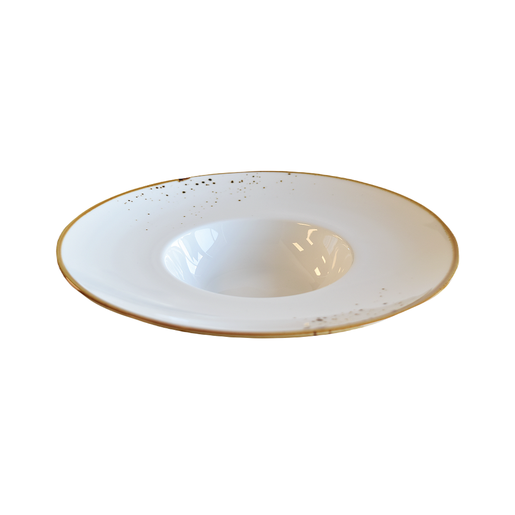 "Terra" 10" Risotto Plate Dap-White