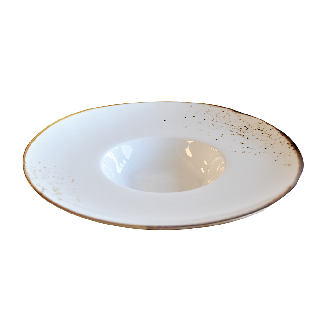 "Terra" 11.5" Risotto Plate Dap-White