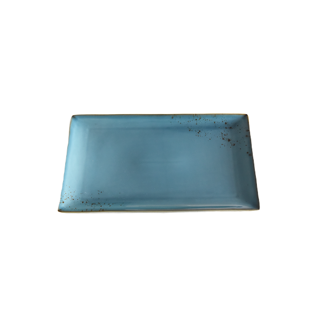 "Terra" 13.5"X7.5" Assiette Rectangulaire Dap-Bleu
