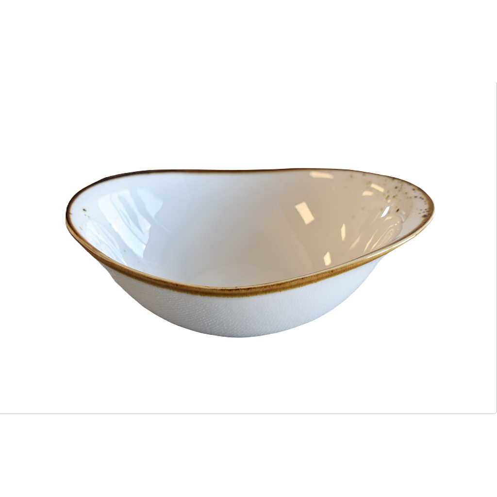 "Terra" 7.25"X5.25" Bol Ovale Dap-Blanc