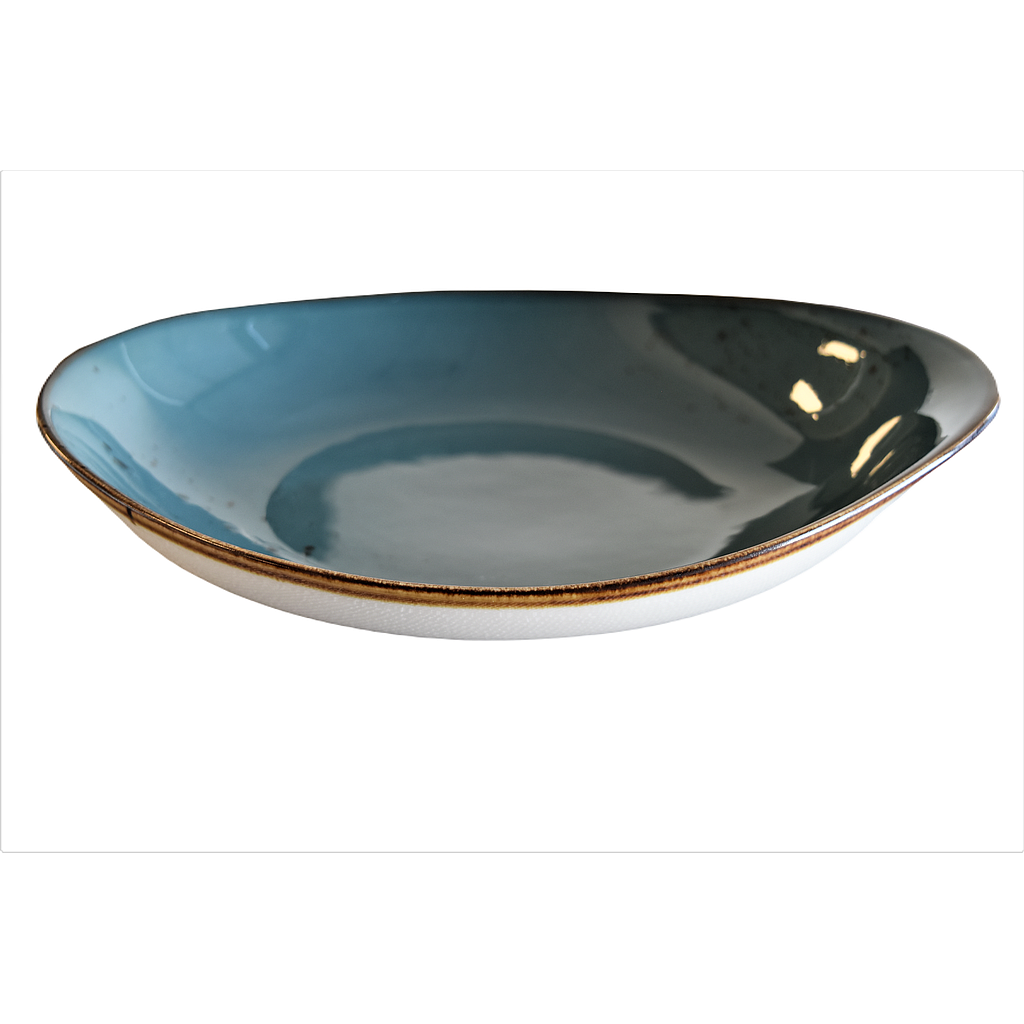 &quot;Terra&quot; 11&quot;X9.5&quot; Oval Bowl Dap-New Blue