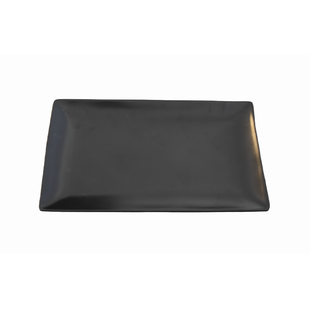 "Terra" 10X6" Assiette Rectangulaire Noir