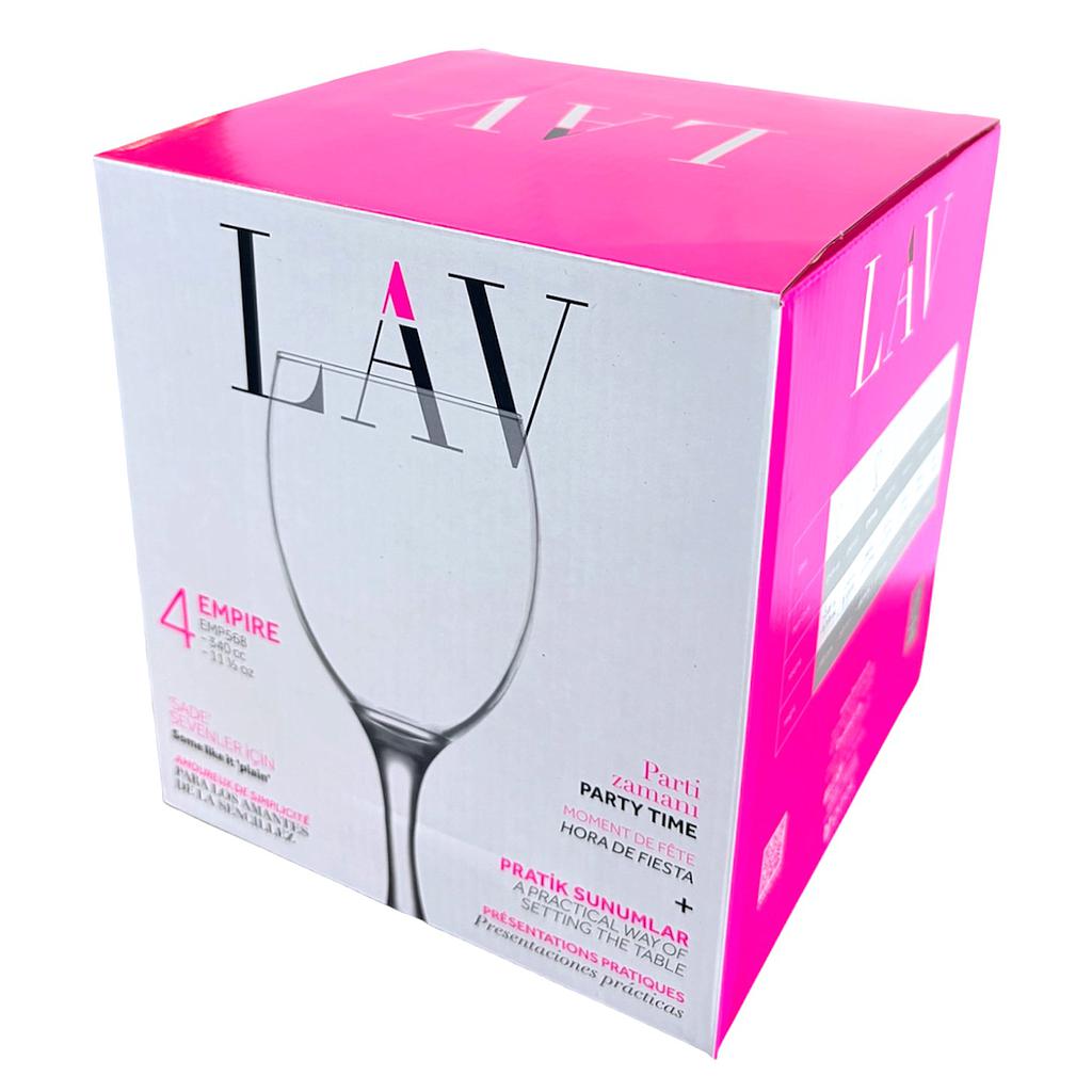 Empire 4Pk  11 1/2 Oz Wine Glass