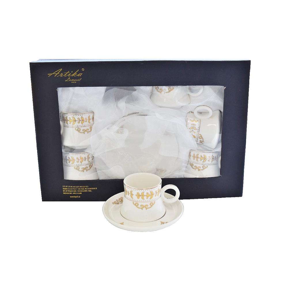 Lamasat Ensemble de 6 Tasses + 6 Soucoupes 🚩PROMOTION