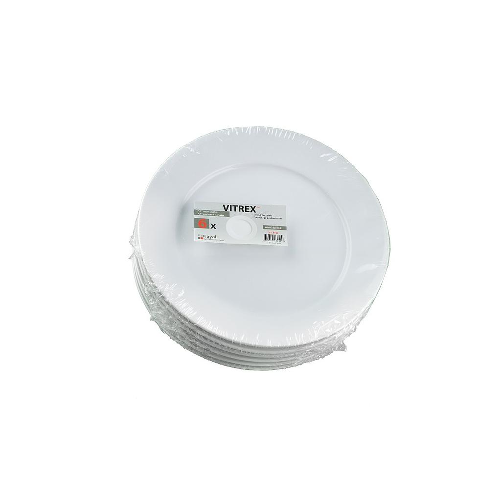 Vitrex 6Pk 7.5'' Plate Wide Rim