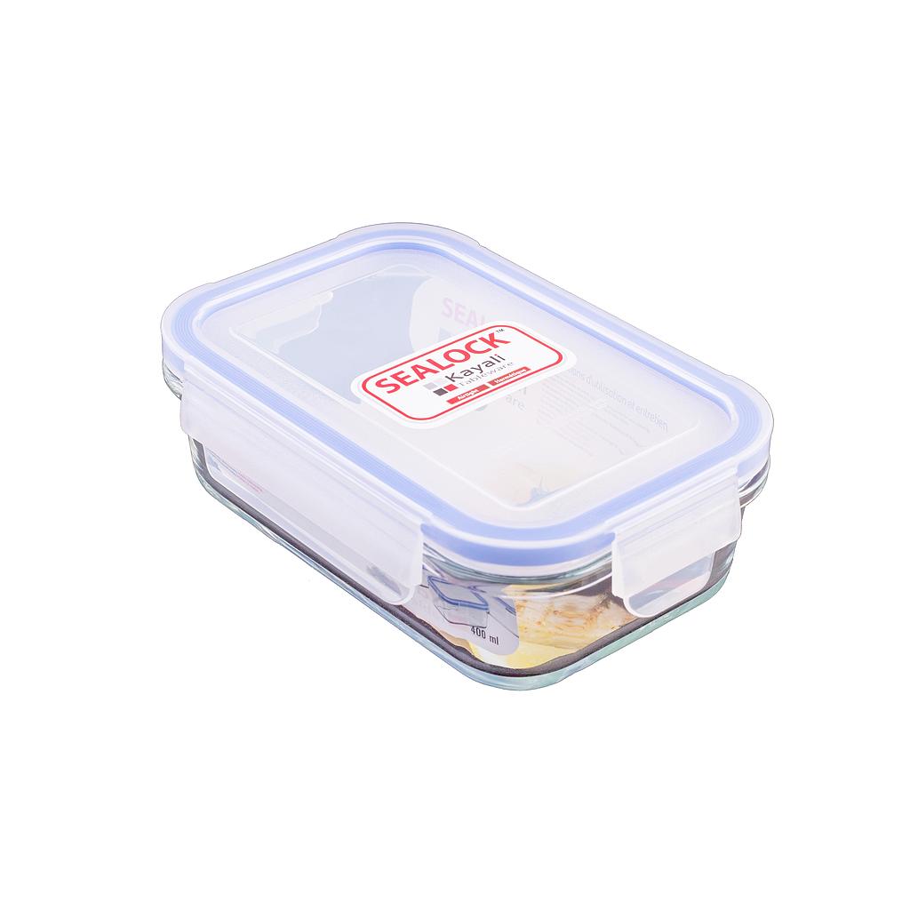 Sealock 400 mL Rect. Glass Container
