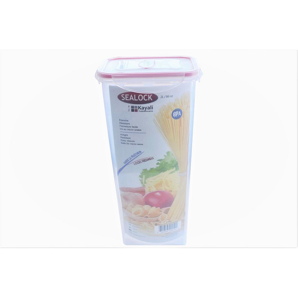 Sealock 2L Rect. Plastic Container