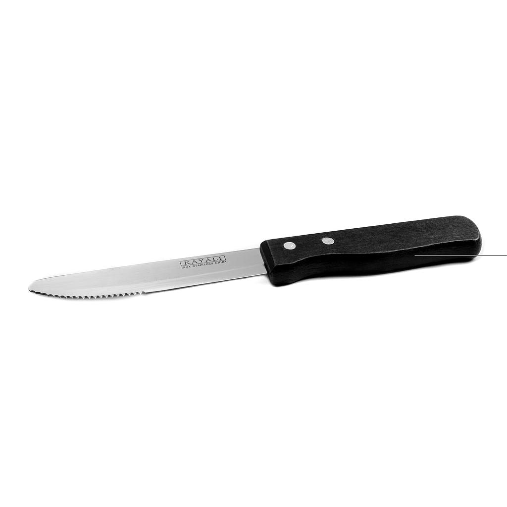 Couteau À Steak Avec Manche Noire